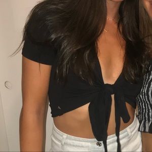 Brandy Melville Wrap Short Sleeve